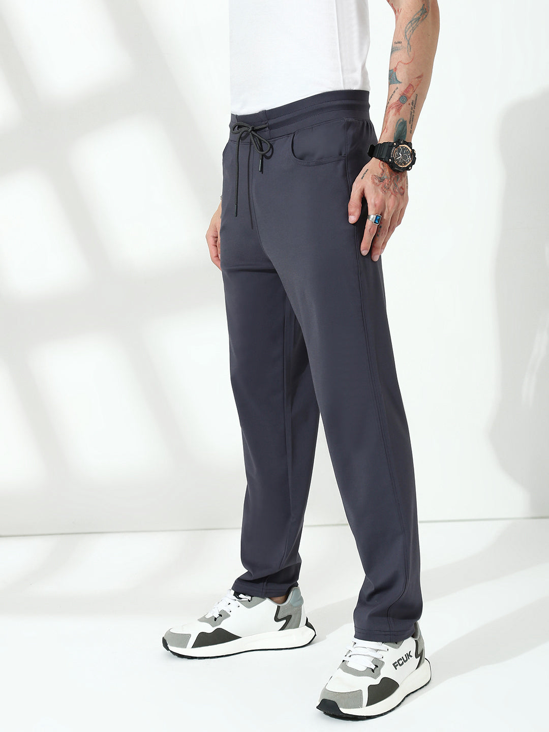 Dark Grey Relax Fit Track Pant
