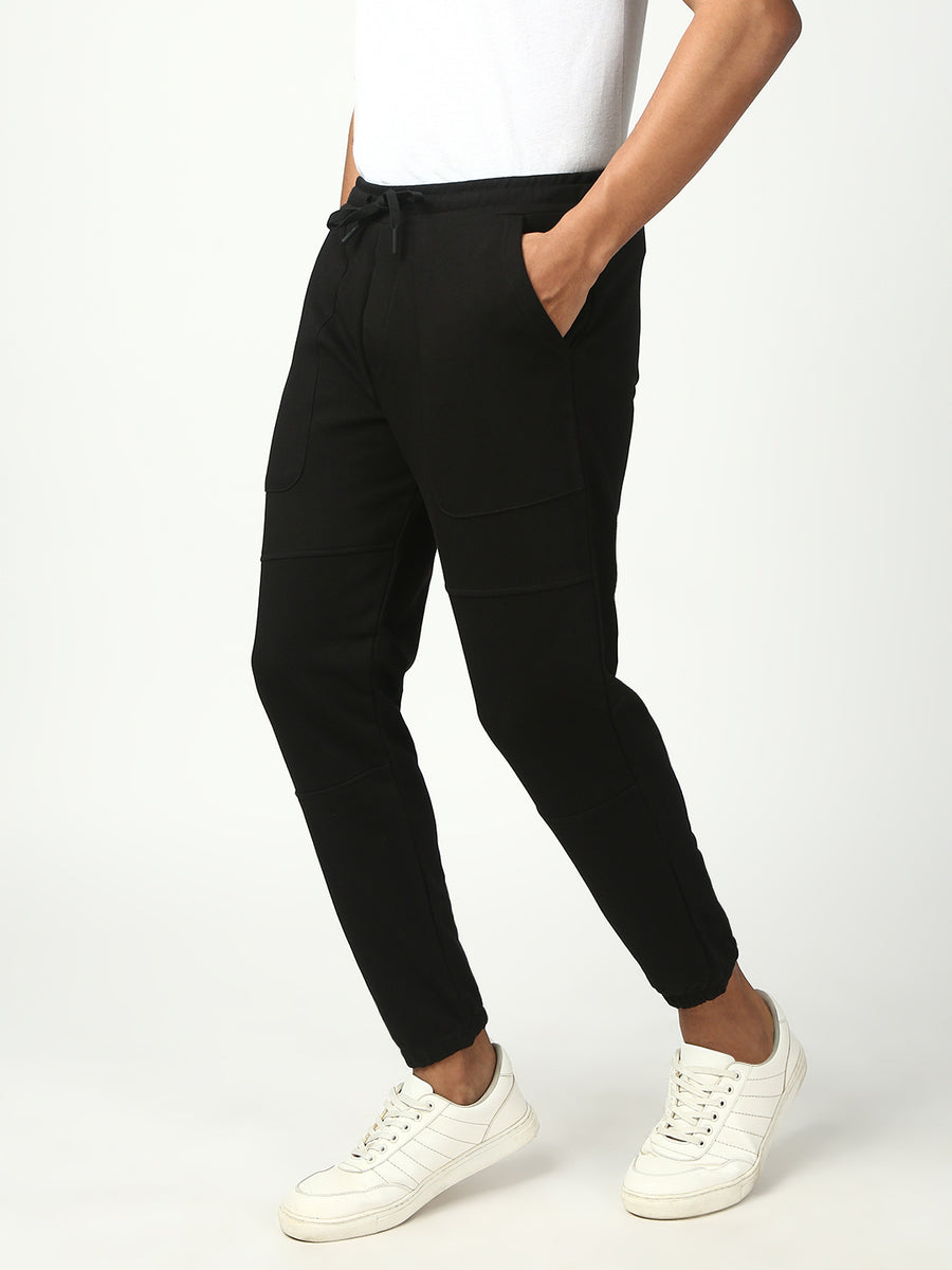 Black Slim Fit Stretchable Jogger