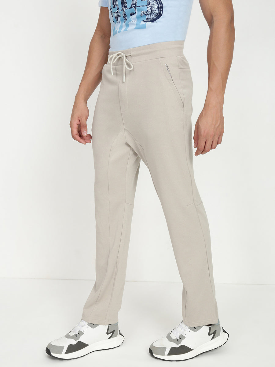 Beige  Relax Fit Cross Pocket  Lower