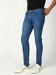 Light Blue Slim Fit Stretchable Jeans