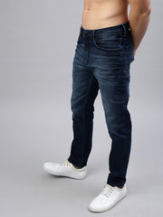 Vintage Blue Straight Stretchable Jeans