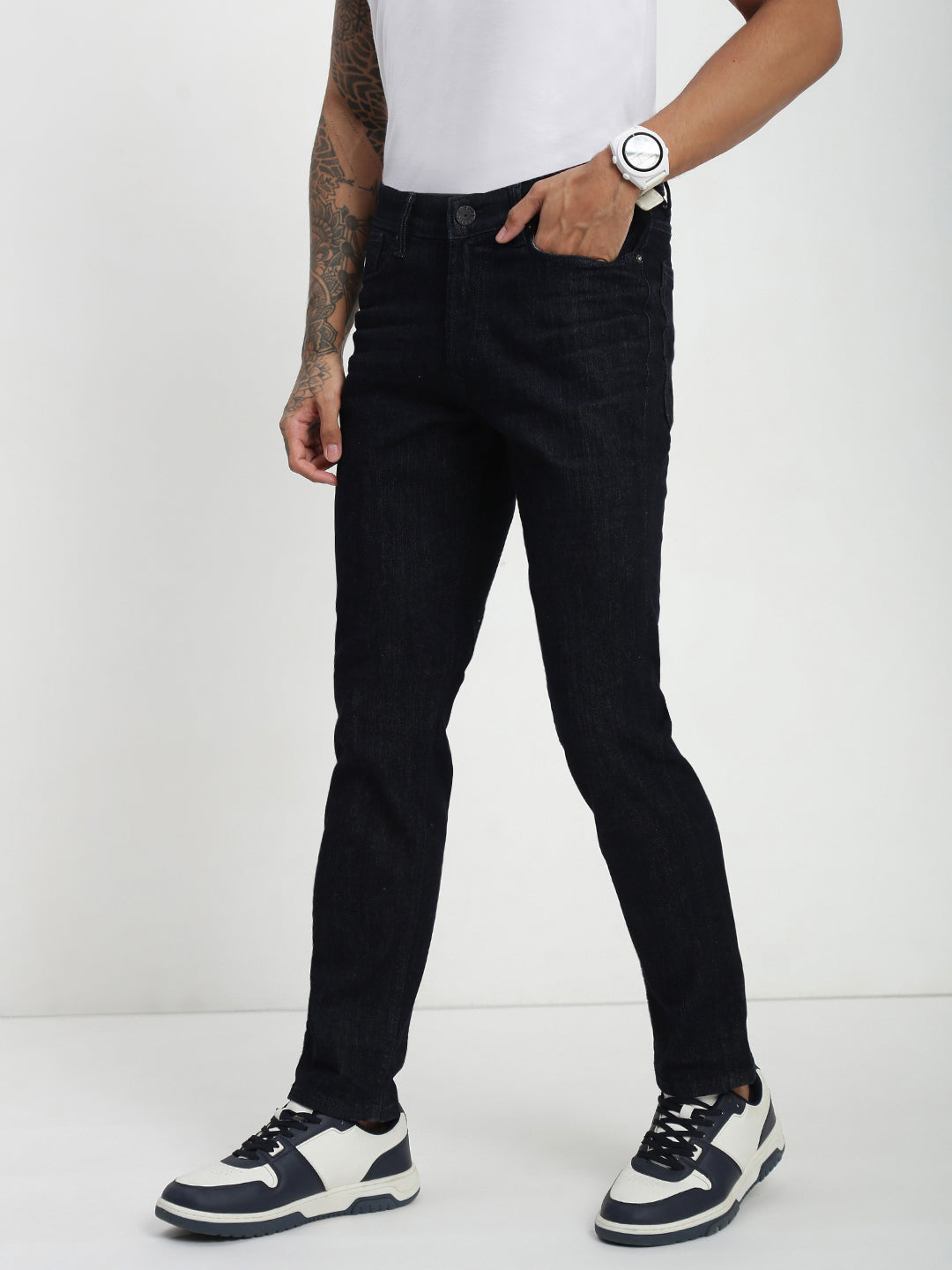 Raw Blue Slim Straight Fit Jeans