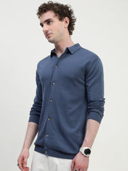 Airforce Knit Cardigan Full Sleeve Relax Slim Fit Shirt Without Pocket