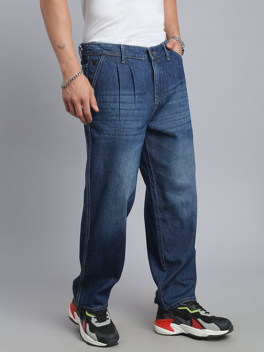 Indigo Blue Straight Fit Jeans