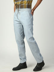 Light Gray Relax Fit Cross Pocket Cotton Pant