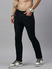 Dark Blue Straight Stretchable Jeans