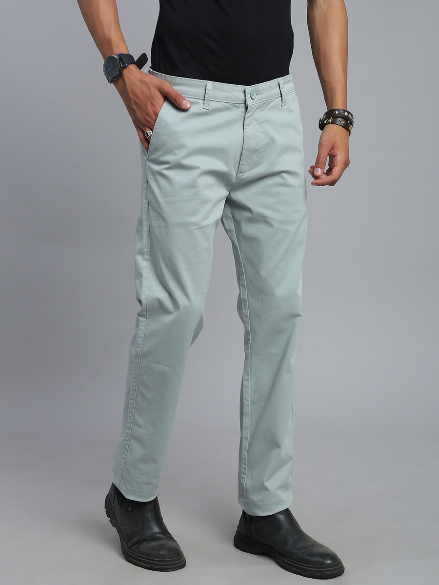 Sky Gray Comfort Slim Fit Chinos Paint