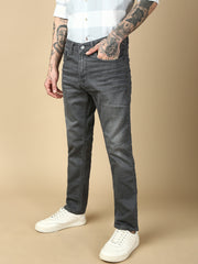 Dark Gray Slim Fit Stretchable Jeans