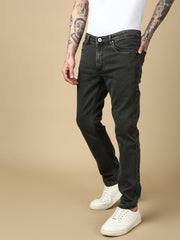 Vintage Black Slim Fit Stretchable Jeans