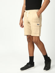 Beige Relax Fit Shorts