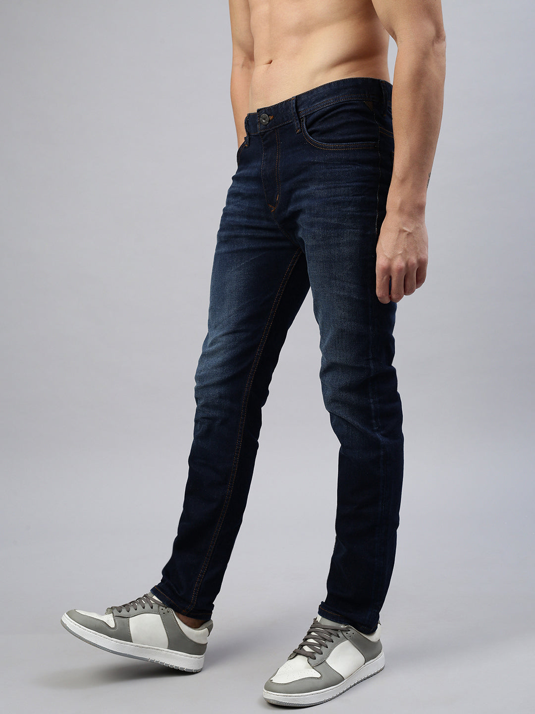 Vintage Dark Blue Stretchable Jeans