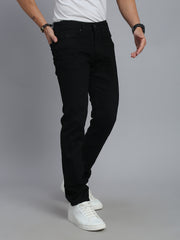 Black Comfort Slim Fit Stretchable Jeans
