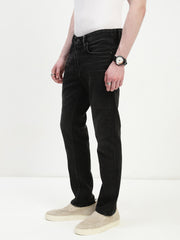 Vintage Black Selvedge Slim Straight Fit Stretchable Jeans