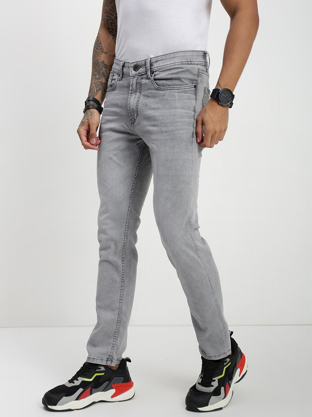 Light Gray  Slim Fit  Jeans