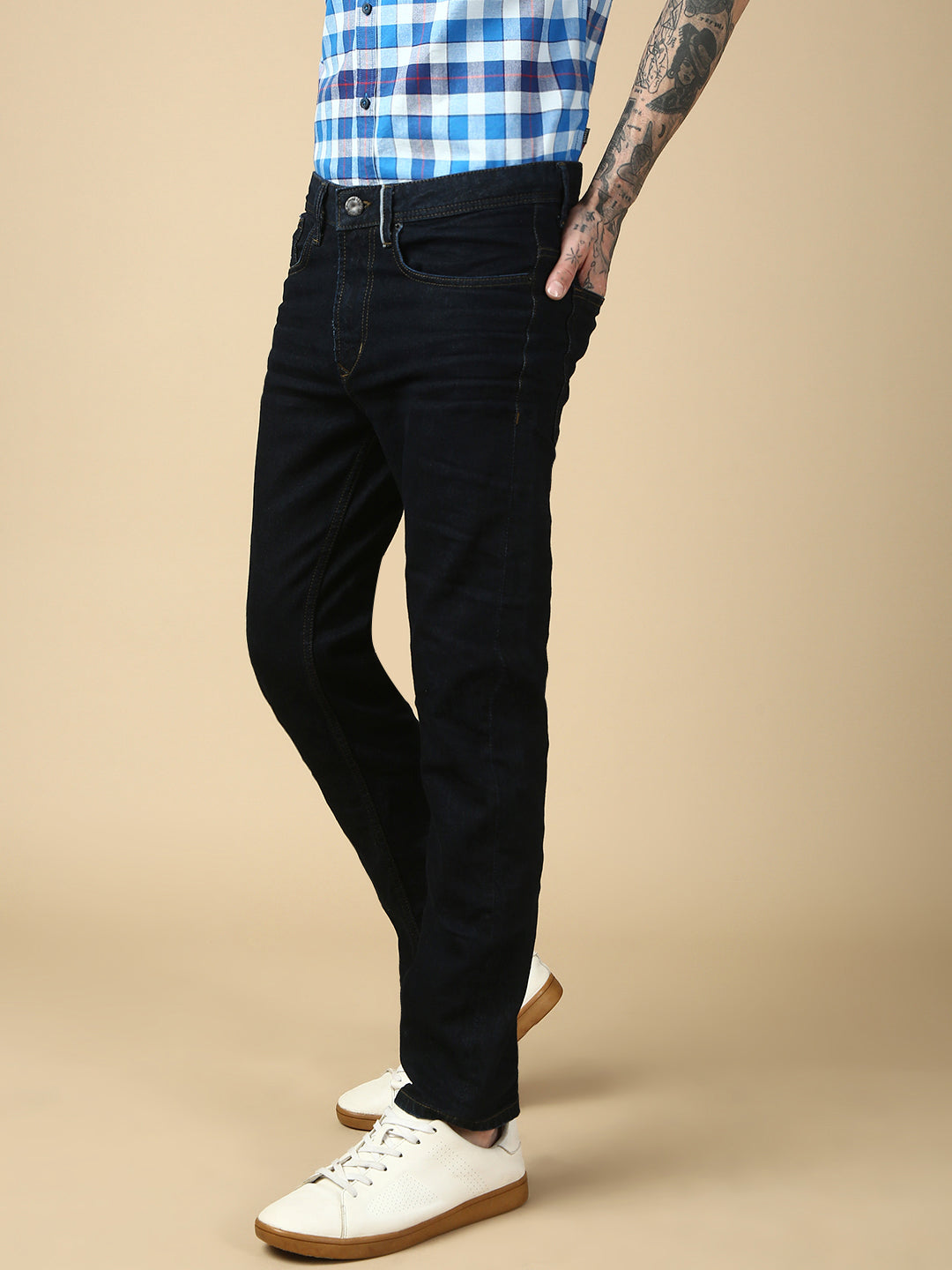 Blue Raw Selvedge Fit Stretchable Jeans