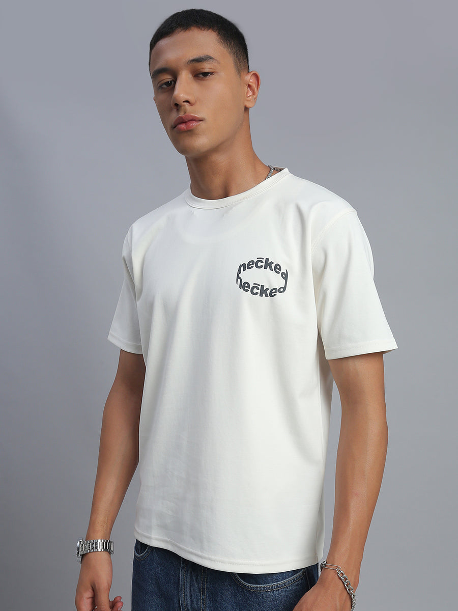 Ivory Cream Polo Cotton T-Shirt