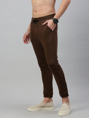 Brown Cotton Looper Men's Lower