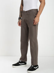 Mouse Relax Fit Cross Pocket Drill Linen Pants