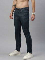 Dark Gray Straight Stretchable Jeans