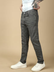 Dark Gray Slim Fit Stretchable Jeans