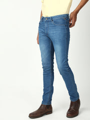 Light Blue Slim Fit Stretchable Jeans