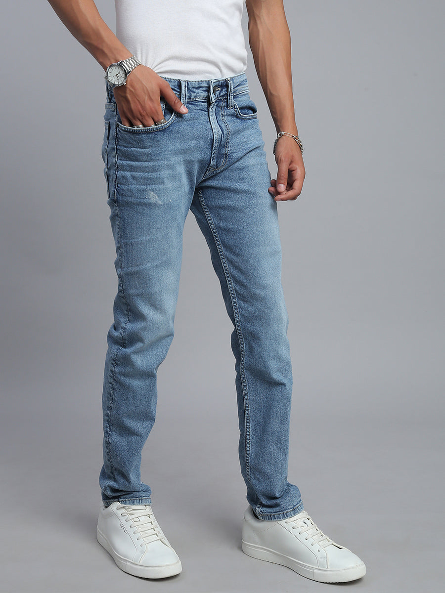 Mild Blue Comfort Slim Fit Stretchable Jeans