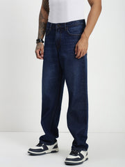 Dark Blue Baggy Fit Jeans