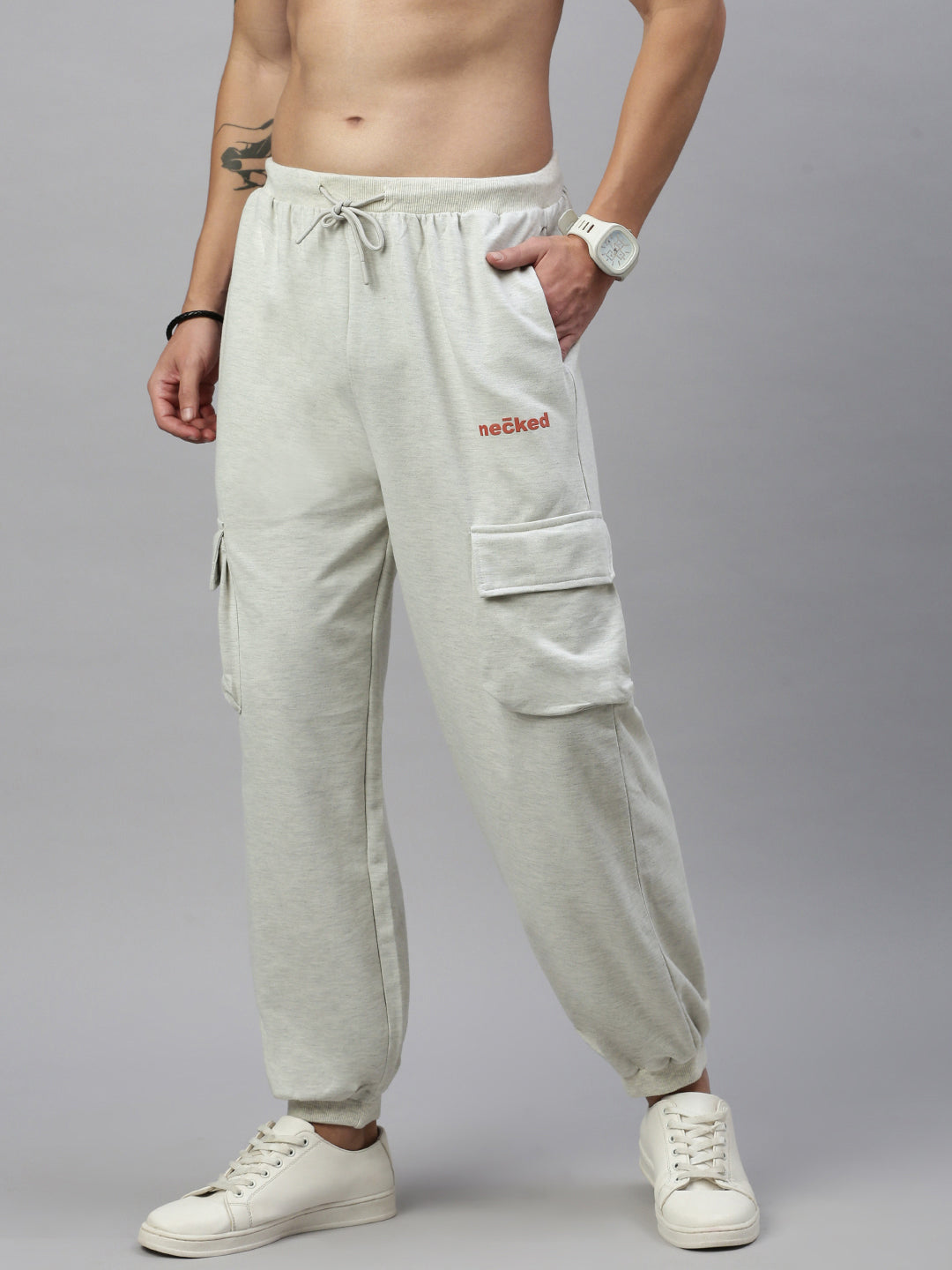 Off White Cotton Oversize Lower