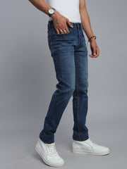Blue Comfort Slim Fit Stretchable Jeans
