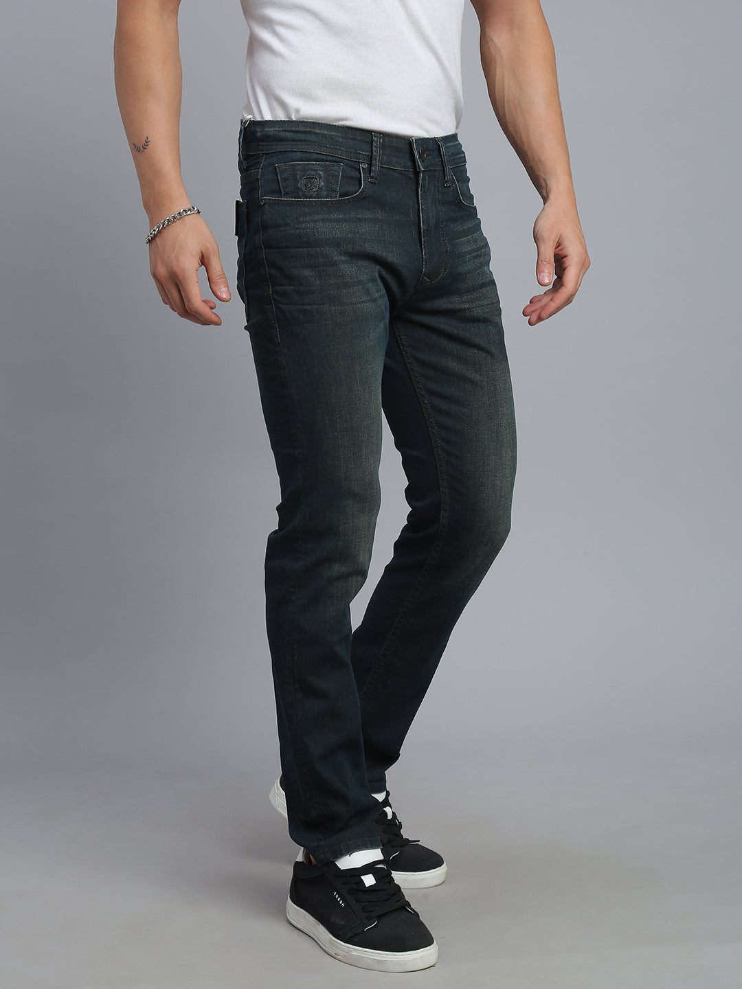 Dark Blue Comfort Slim Fit Stretchable Jeans