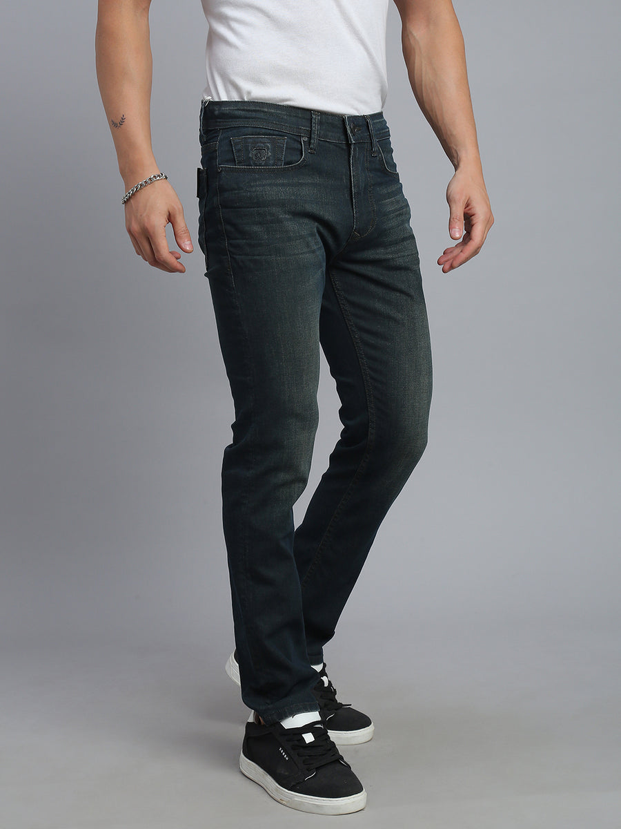 Dark Blue Comfort Slim Fit Stretchable Jeans