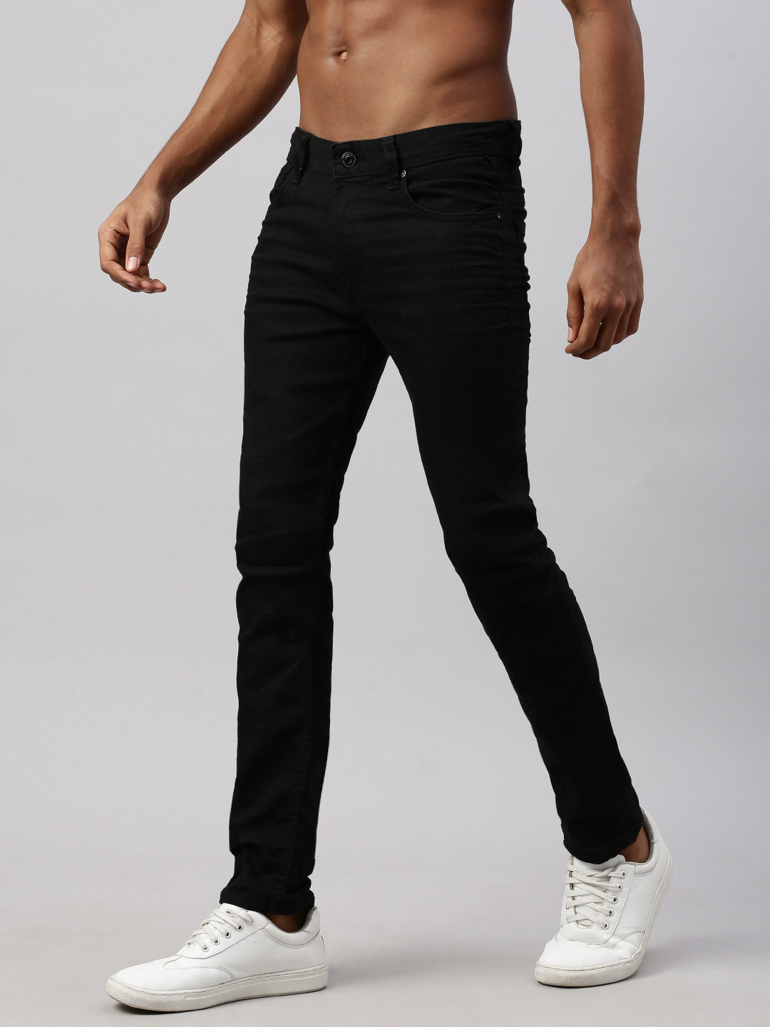 Black Raw Wash Slim Fit Jeans