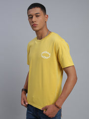 Mustard Yellow Polo Cotton T-Shirt