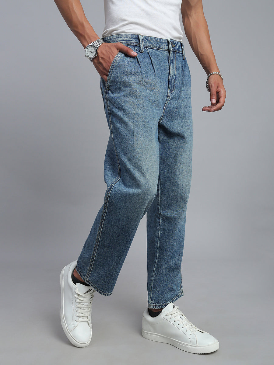 Light Blue Straight Fit Jeans