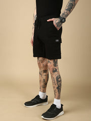 Black Relax Fit Shorts