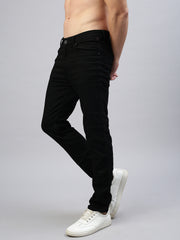 Black Strait Fit Stretchable Jeans