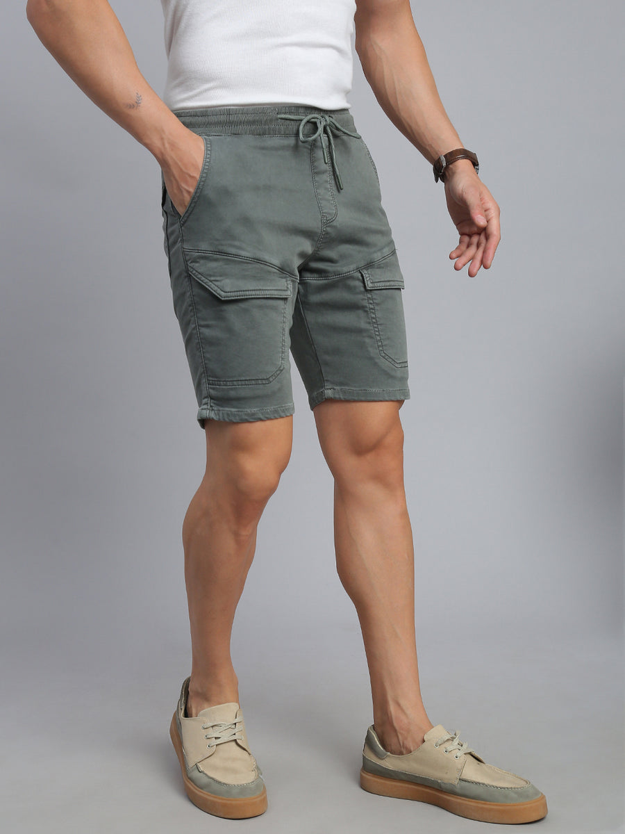 Sage Green Comfort Fit Shorts