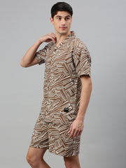 Printed Regular Fit Co-Ords For Men’s