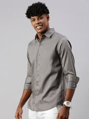 Dark Gray Full Sleeve Shartin Shirt Without Pocket