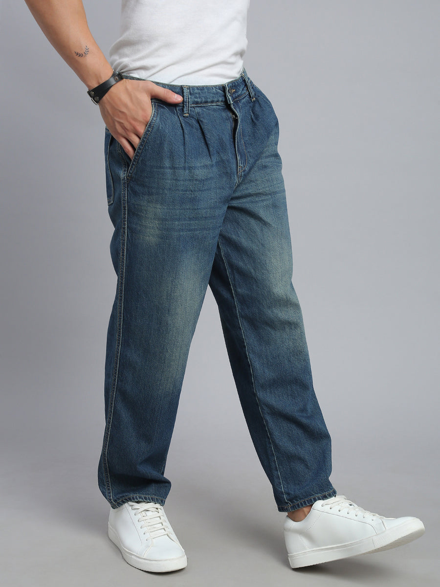Vintage Blue Straight Fit Jeans