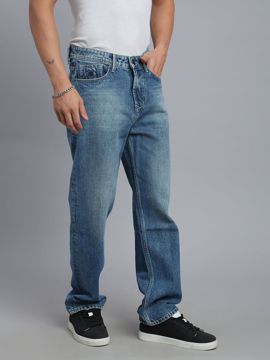 Blue Straight Fit Jeans