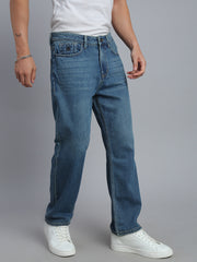 Blue Vintage Straight Fit Jeans