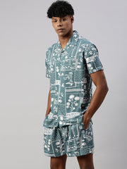 Printed Regular Fit Co-Ords For Men’s