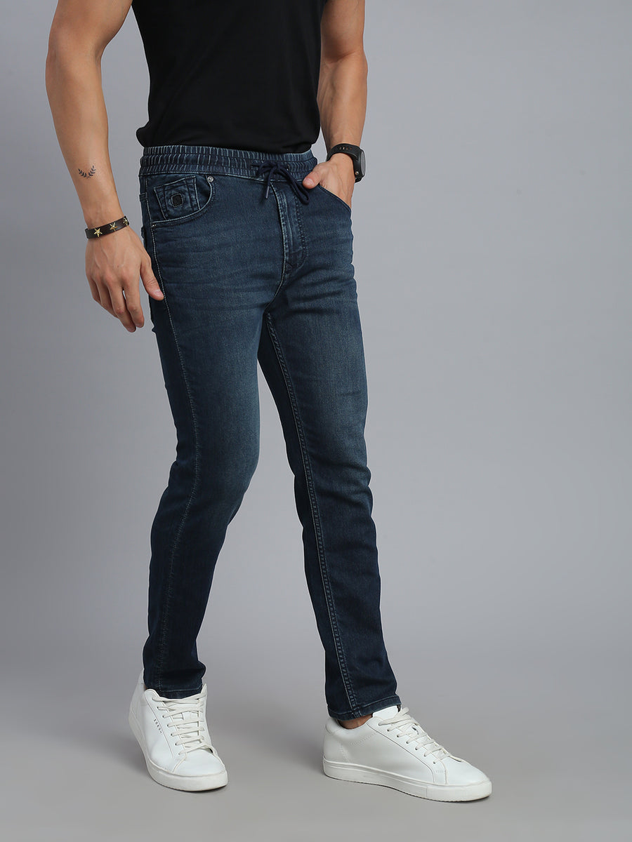 Vintage Blue Relax Fit Stretchable Jeans