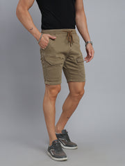 Mud Brown Comfort Fit Shorts