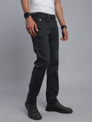 Charcoal Grey Comfort Slim Fit Stretchable Jeans