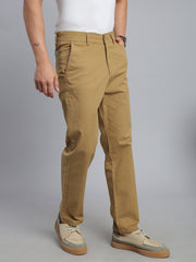 Khakhi Straight Fit Chinos Paint