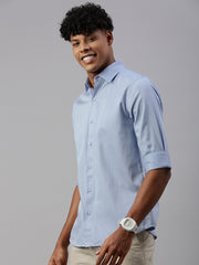 Sky Blue Full Sleeve Shartin Shirt Without Pocket