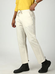 Off White Relax Fit Cross Pocket Cotton Pant