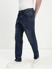 Dark Blue Relax Fit Stretchable Jeans